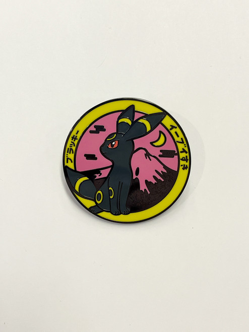 POKEMON: Japanese Umbreon Circle Enamel Pin