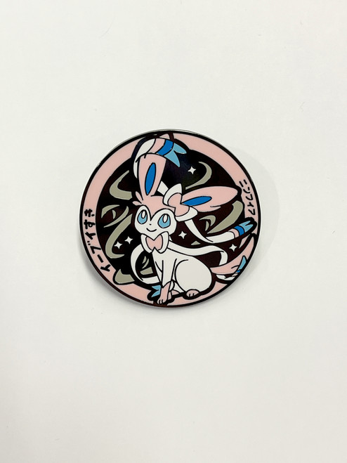 POKEMON: Japanese Sylveon Circle Enamel Pin