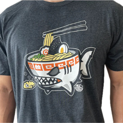 SUMOFISH: Ramen Shark Cotton T-Shirt