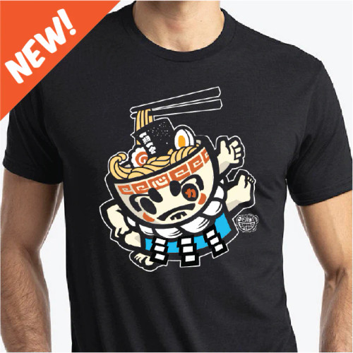 SUMOFISH: Ramen Zeki Cotton T-Shirt
