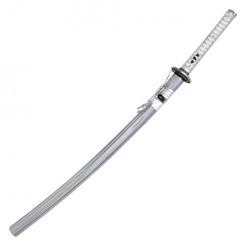 ONIKIRI: 40.5" Battle Ready Handmade Carbon Steel Gun Metal Gray Functional Katana