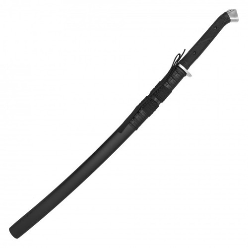 KATACHI: 38" Battle Ready Handmade 1045 Carbon Steel Black Tactical Functional Katana