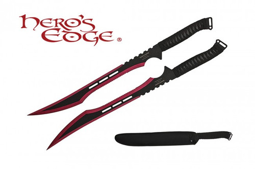 HERO'S EDGE DOUBLE SWORDS ANODIZED RED