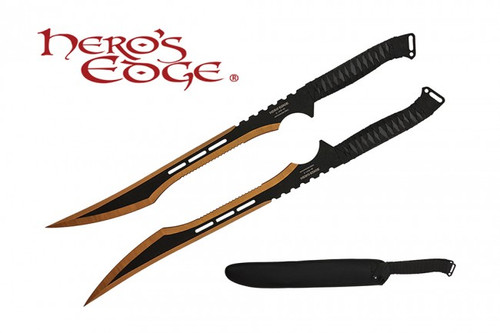 HERO'S EDGE DOUBLE SWORDS ANODIZED GOLD