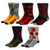 Naruto Shippuden Collection 5 Pair Mens Crew Socks