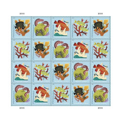 Coral Reefs - 100 Postcard Stamps