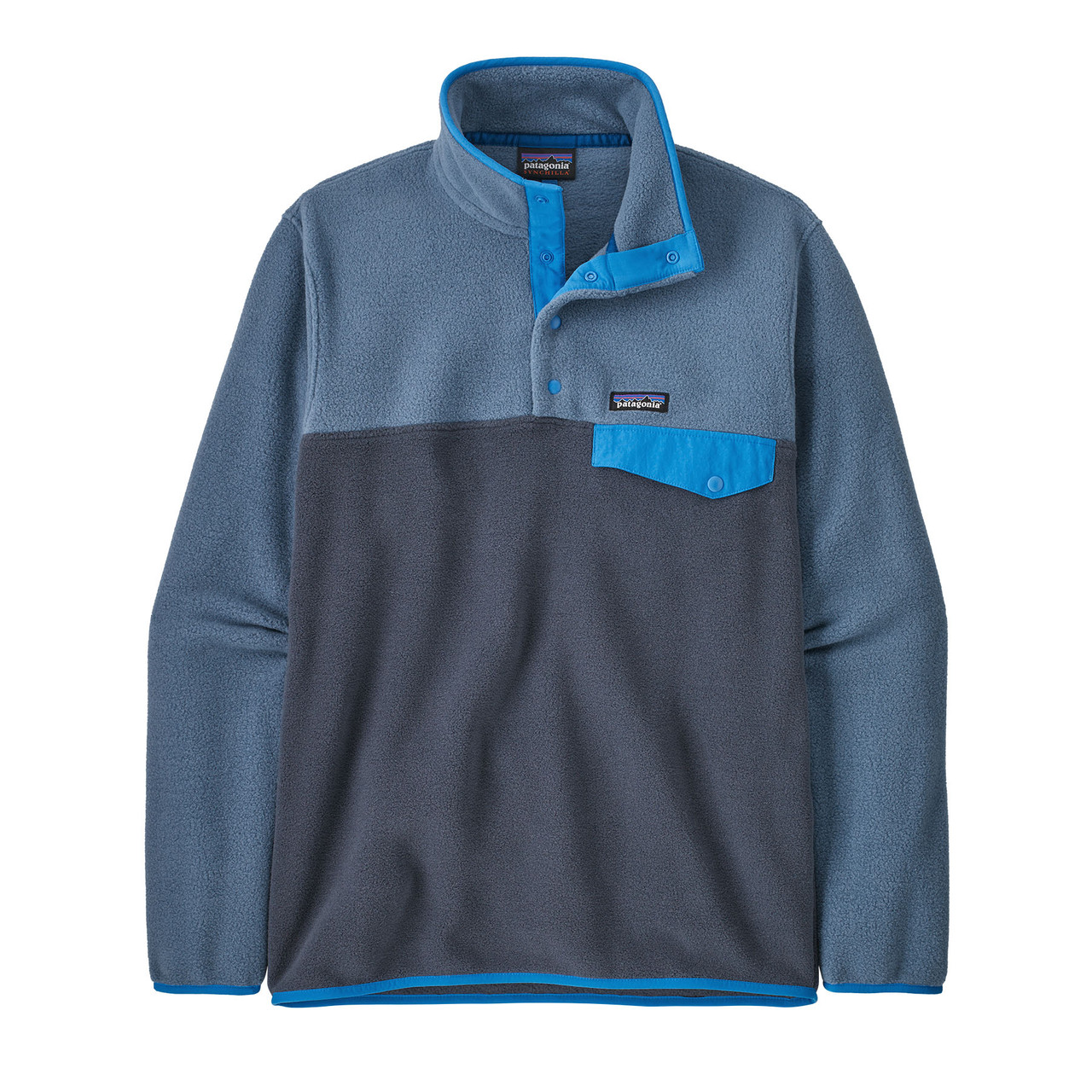 Simply Southern Snap Fleece Pullover for Men in Blue