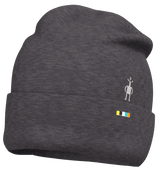 Thermal Merino Reversible Cuffed Beanie - Charcoal