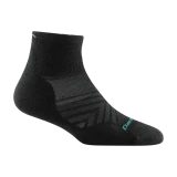 Women's Run Quarter Ultra-Lightweight Running Sock - Black