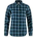 Women's Övik Flannel Shirt - Dark Navy / Indigo Blue