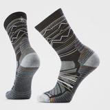 Men's Hike Light Cushion Mountain Range Pattern Crew Socks - Charcoal/Light Grey Men's Hike Light Cushion Mountain Range Pattern Crew Socks - Charcoal/Light Grey
