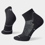 Men's Run Targeted Cushion Ankle Socks - Black