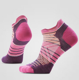 Women's Run Zero Cushion Stripe Low Ankle Socks - Garden Pink