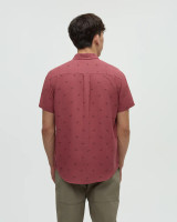 Men's Mancos Shirt - Rosewood/Bike Around