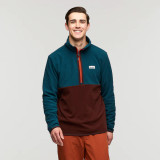 Men's Amado Fleece Pullover - Abyss and Chestnut