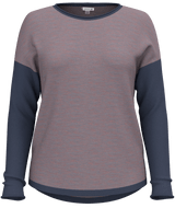 Women's Shadow Pine Color Block Sweater - Chalk Violet Heather