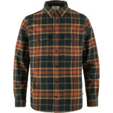Men's Övik Twill Shirt - Autumn Leaf-Dark Navy 