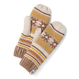 Chair Lift Mitten - Almond Donegal