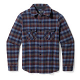 Men's Anchor Line Shirt Jacket - Eggplant Plaid