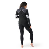 Women's Classic Thermal Merino Base Layer Colorblock 1/4 Zip - Black/Charcoal Heather
