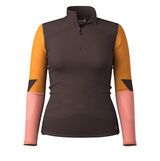 Women's Intraknit Thermal Merino Base Layer Colorblock 1/4 Zip - Mink Women's Intraknit Thermal Merino Base Layer Colorblock 1/4 Zip - Mink
