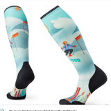  Women's Ski Targeted Cushion Snow Bunny Over-The-Calf Sock - Capri