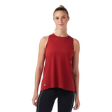 Women's Active Ultralite Hi Neck Tank - Currant - Front