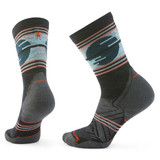 Women's Trail Run Targeted Cushion Sunset Trail Crew - Charcoal