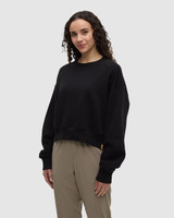 Women's Bluffs Cropped Crew - Black