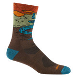 Men's Chasing Waterfalls Micro Crew Lightweight Hiking Sock - Earth