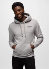 M's prAna Fleece Graphic Hoodie - Heather Grey Past & Present