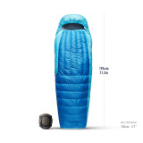 Trek Down Sleeping Bag - Regular Length 30F - Snorkel Blue