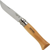 No.08 Stainless Steel Folding Knife - Beech 