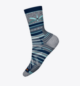 Women's Hike Dragon Stitch Mid Crew Socks Targeted Cushion - Deep Navy