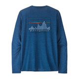 Men's Long Sleeve Capilene Cool Daily Graphic Shirt - '73 Skyling: Clement Blue X-Dye