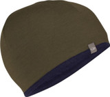 Merino 200 Oasis Reversible Beanie - Loden/Mid Navy