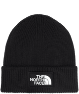 TNF Logo Box Cuffed Beanie - TNF Black