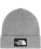 TNF Logo Box Cuffed Beanie - TNF Medium Grey Heather