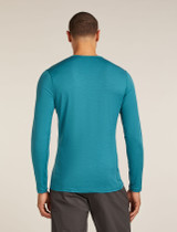 M's Merino 200 Oasis Long Sleeve Crew Thermal Top Elevation Line - Topaz - Back M's Merino 200 Oasis Long Sleeve Crew Thermal Top Elevation Line - Topaz - Back