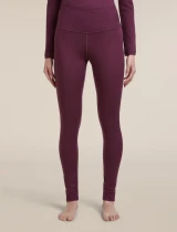 Women's Merino 200 Oasis High Rise Thermal Legging - Dark Berry