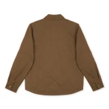 Men's Quilted Jack Shirt - Leather Brown