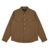 Men's Quilted Jack Shirt - Leather Brown