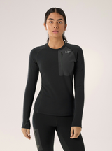 Women's Kyanite Baselayer Crew- Black Women's Kyanite Baselayer Crew- Black