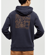 Men's Adventure Essentials Hoodie - Midnight Blue/Camel