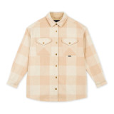 Women's Canadian Oversized Shirt - Oatmeal/Tan