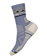 W's Hike Light Cushion Zig Zag Valley Mid Crew Socks - Chalk Violet