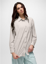 Women's Railay Oversized Button Down - Almond