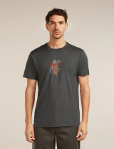 M's Merino 150 Tech Lite Short Sleeve Tee (Bear Catch) - Obsidian