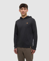 Men's Baker Hooded Longsleeve - Meteorite Black Heather