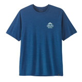 Men's Capilene® Cool Daily Shirt - Great Waves - Front - Clement Blue-Light Clement Blue X-Dye